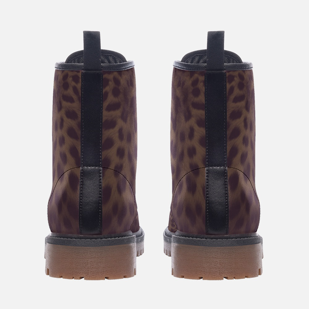 Desert Plum Cheetah Lace Up Boots