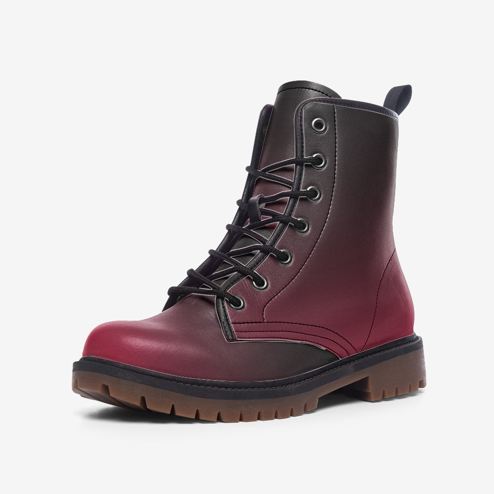 Boysenberry Fade Lace Up Boots