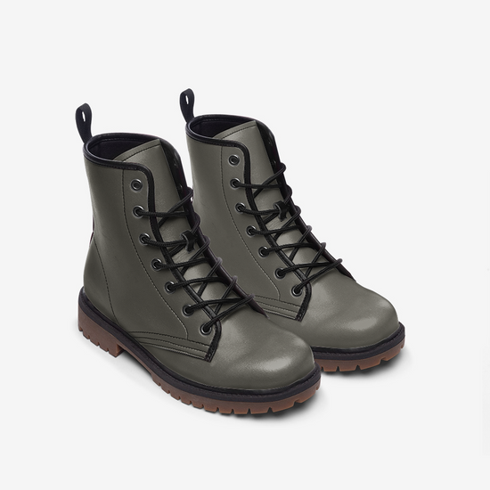 Olive Dust Lace Up Boots