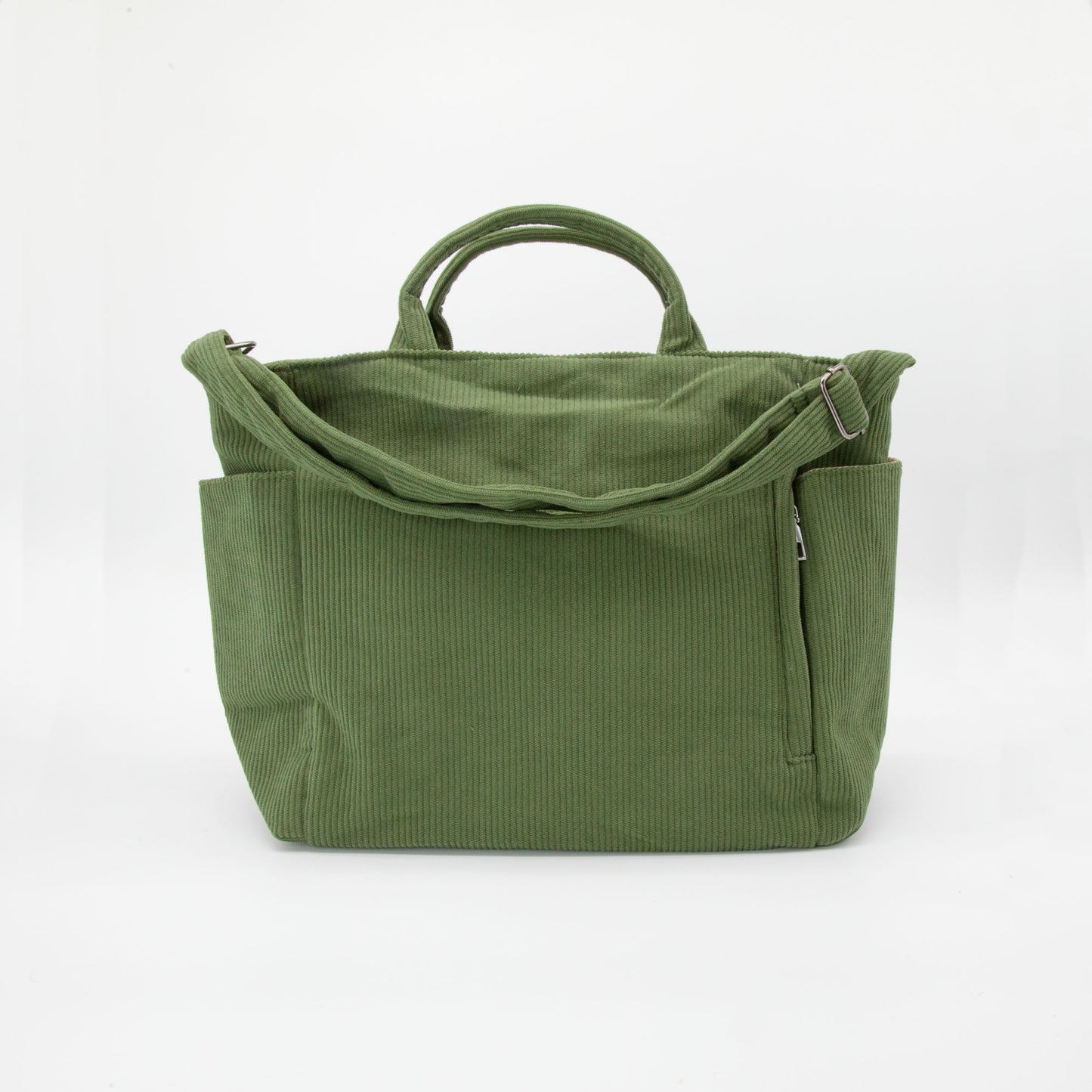 Olive Green Corduroy Crossbody Bag