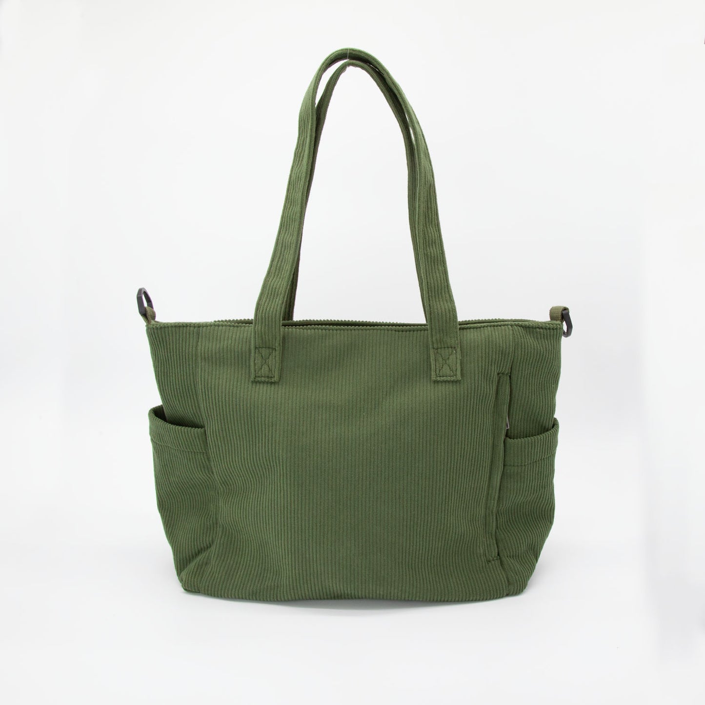 Olive Green Corduroy Messenger Bag