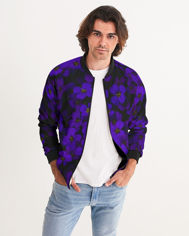 Men's Purple Faux Suede Bomber Jacket – Plain Clothing Store