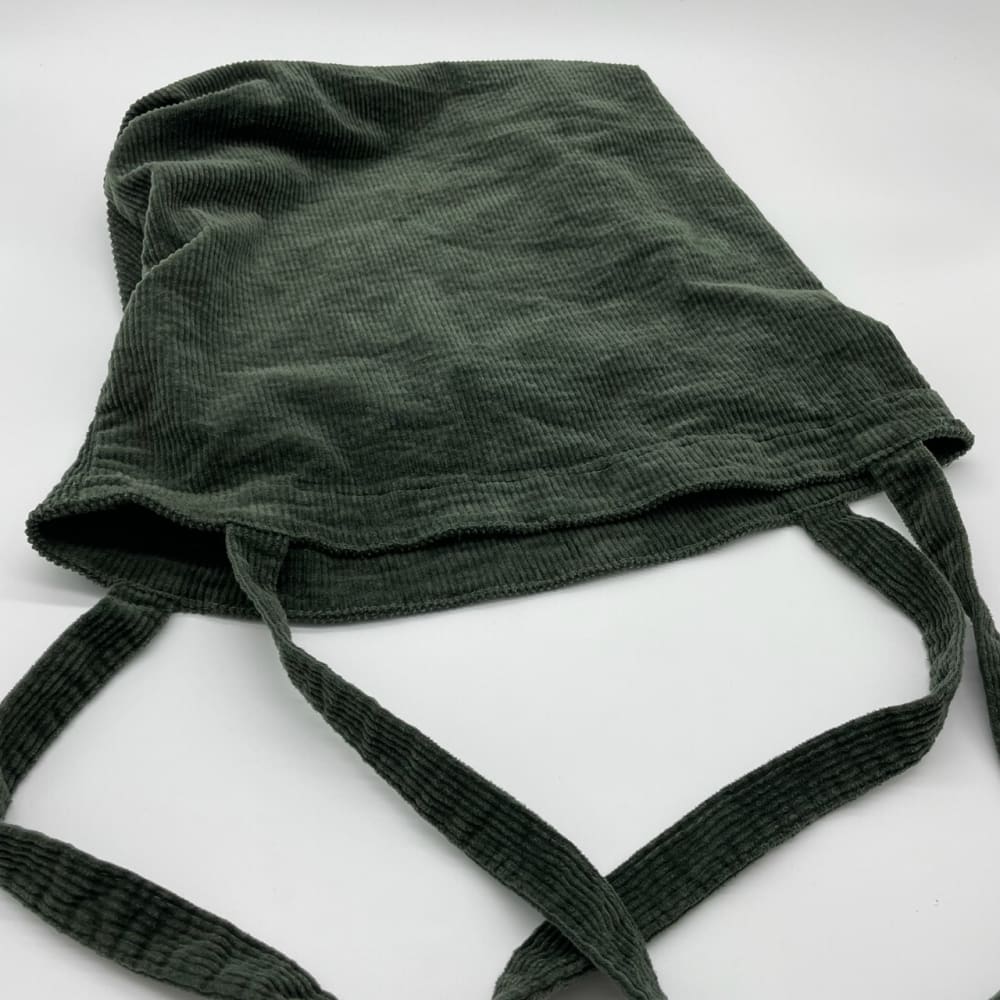 Dark Green Linen Tote Bag. Solid Green Canvas Tote Bag for 