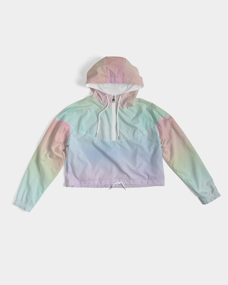 Soft Rainbow Cropped Windbreaker Jacket – Harlow & Lloyd