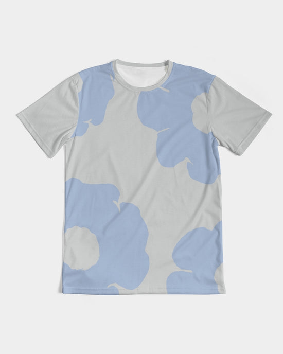 Blue Serenity Flowers Men's T Shirt