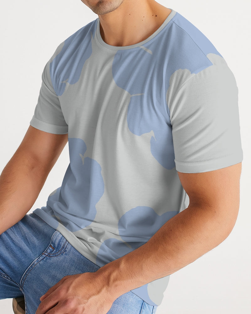 Blue Serenity Flowers Men's T Shirt