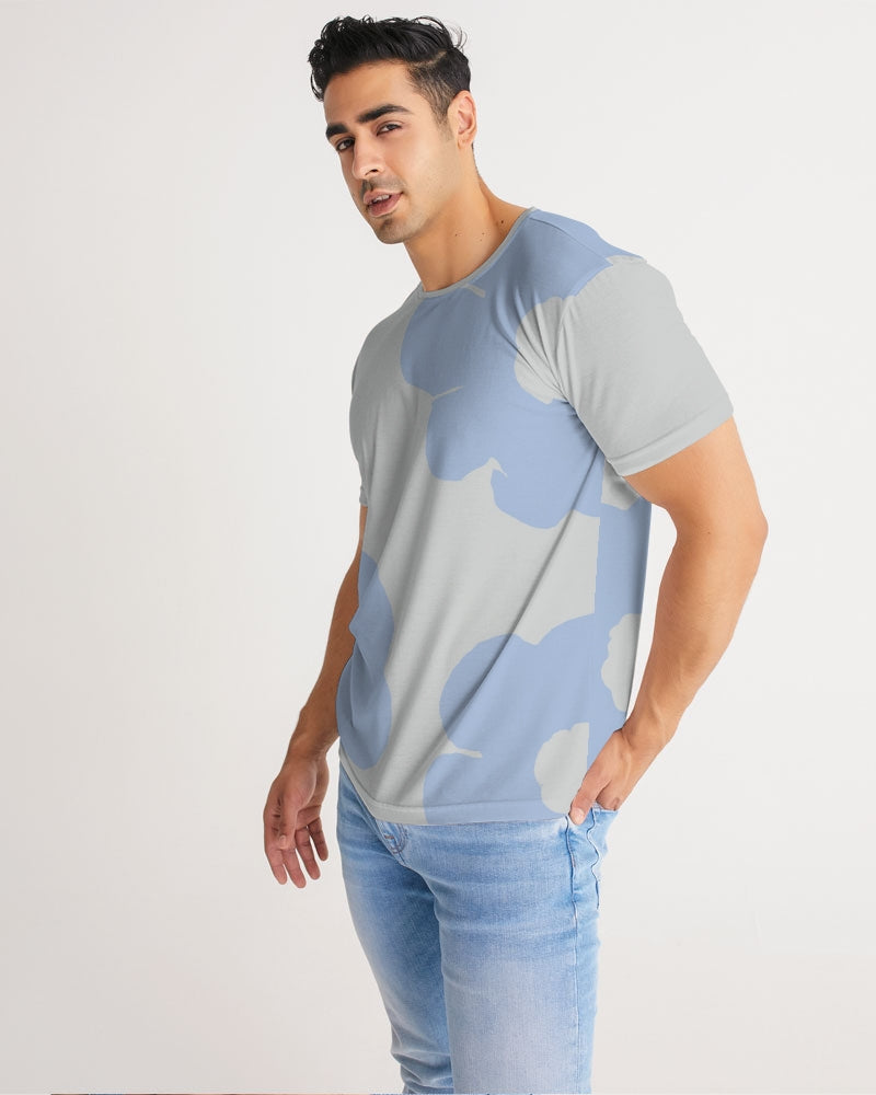 Blue Serenity Flowers Men's T Shirt