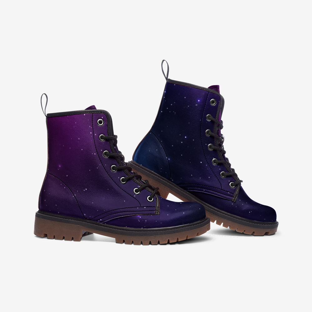 Purple Galaxy Lace Up Boots – Harlow & Lloyd