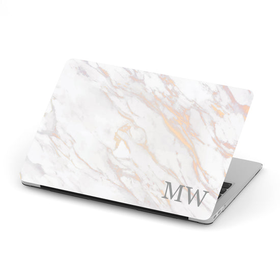 Marble and Gold with Logo  Custom laptop case, Marble macbook case, Laptop  case macbook